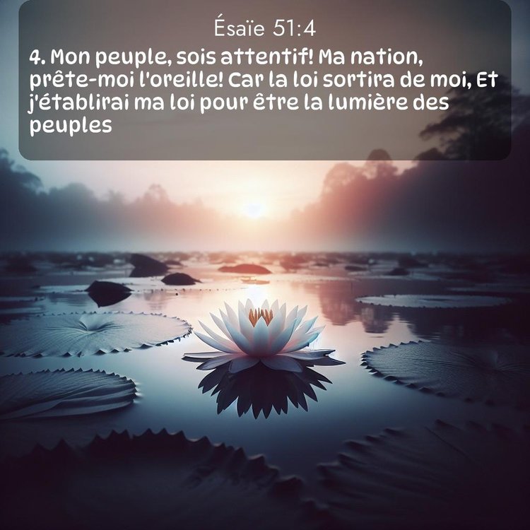 Segond Ésaïe 51:4