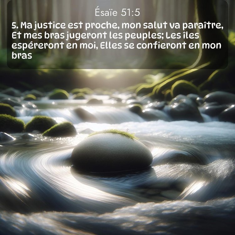 Segond Ésaïe 51:5