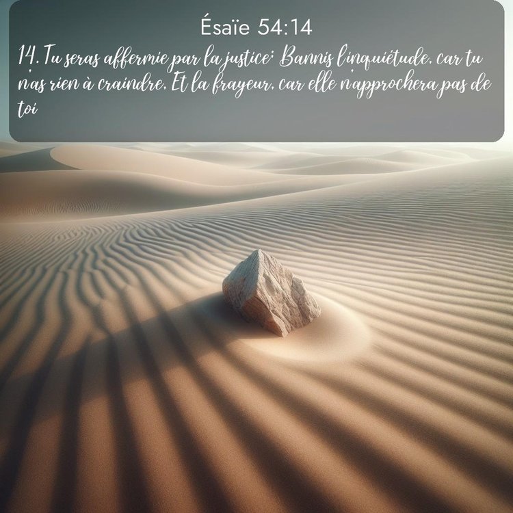 Segond Ésaïe 54:14