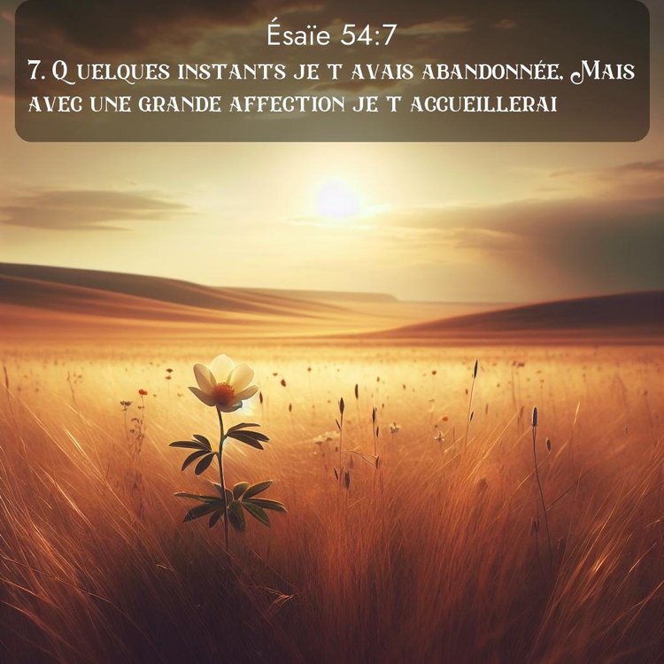 Segond Ésaïe 54:7