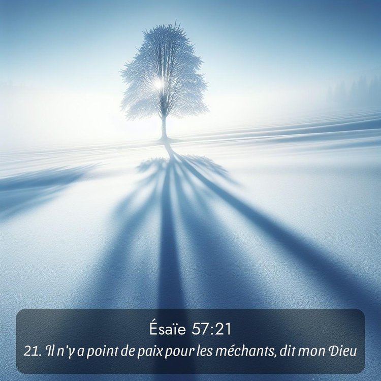 Segond Ésaïe 57:21