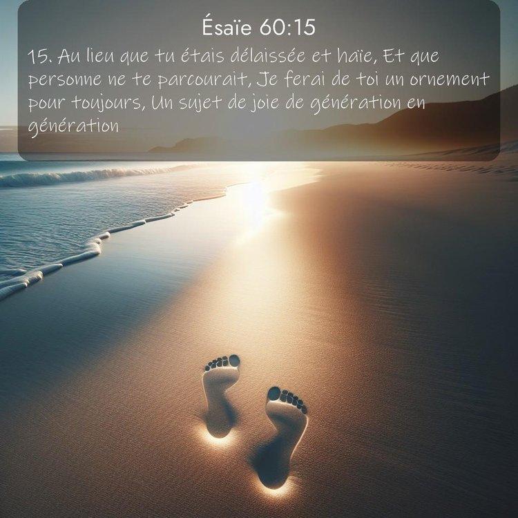 Segond Ésaïe 60:15