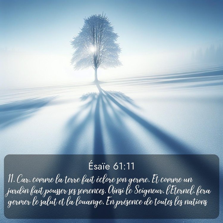 Segond Ésaïe 61:11