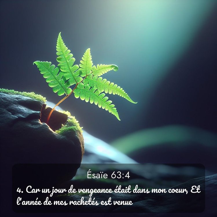 Segond Ésaïe 63:4