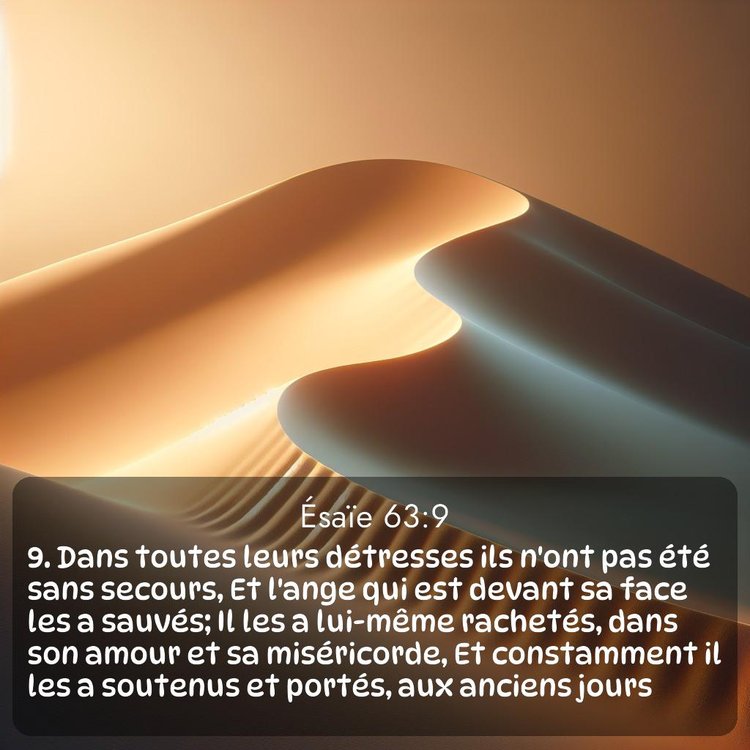 Segond Ésaïe 63:9