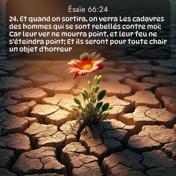 Segond Ésaïe 66:24