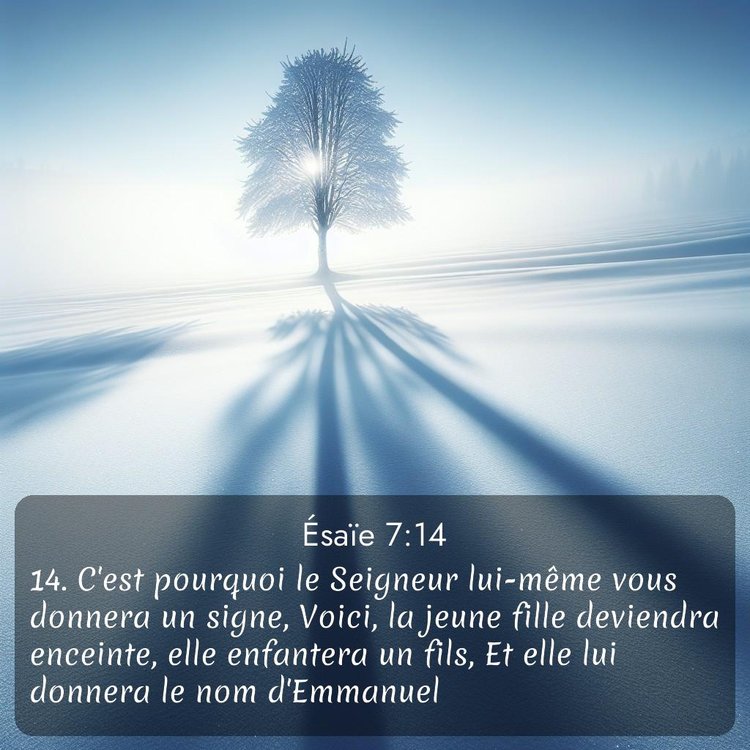 Segond Ésaïe 7:14