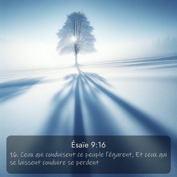 Segond Ésaïe 9:16