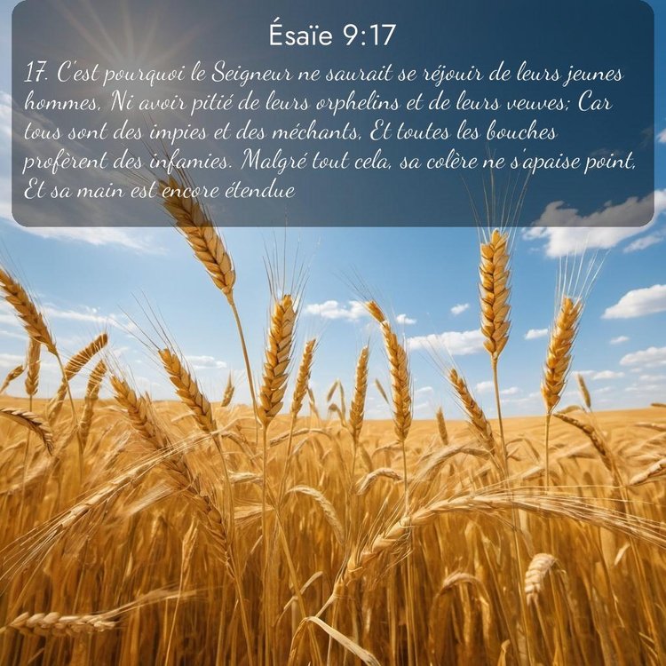 Segond Ésaïe 9:17