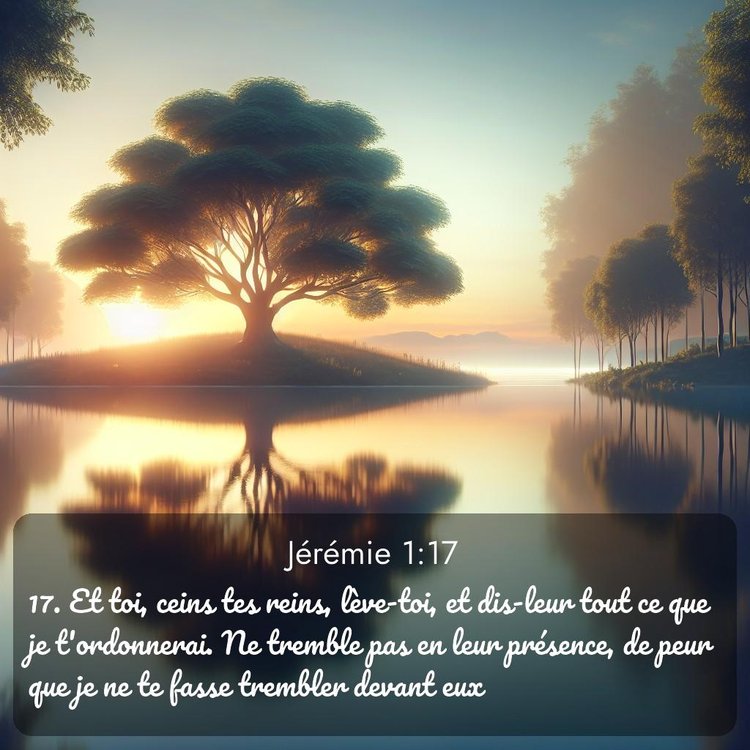 Segond Jérémie 1:17