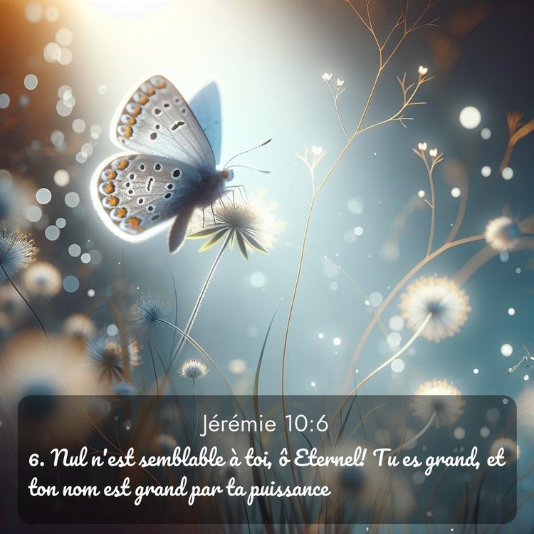 Segond Jérémie 10:6