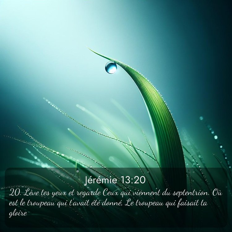 Segond Jérémie 13:20