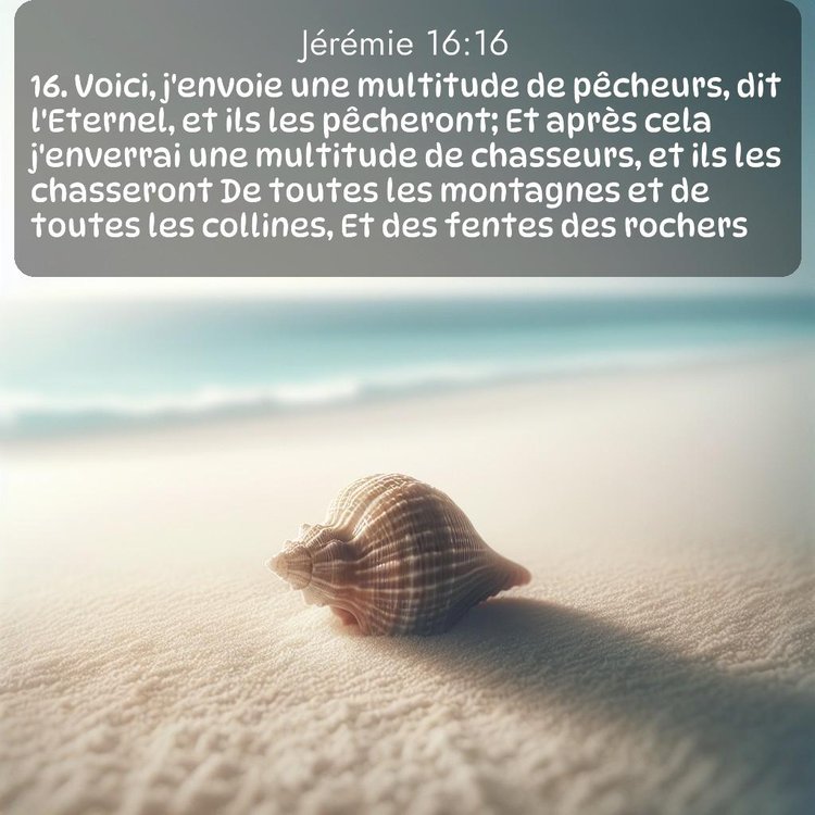 Segond Jérémie 16:16