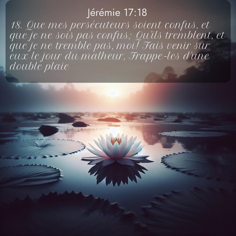 Segond Jérémie 17:18