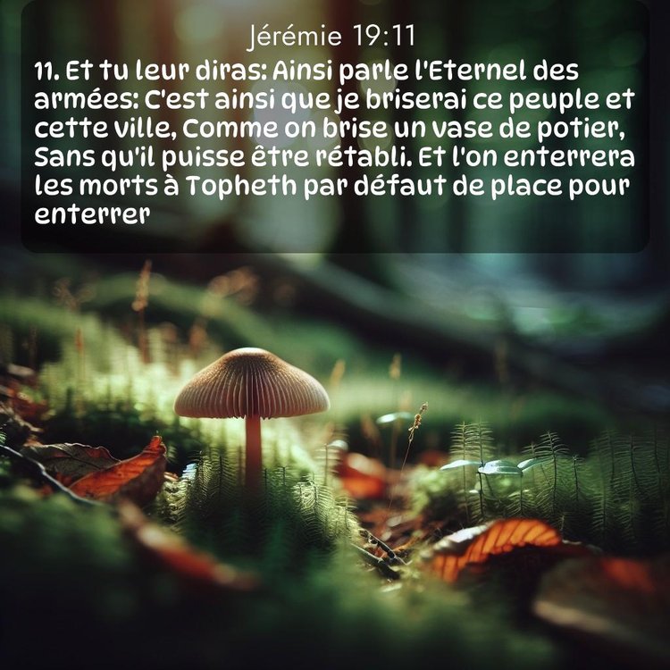 Segond Jérémie 19:11