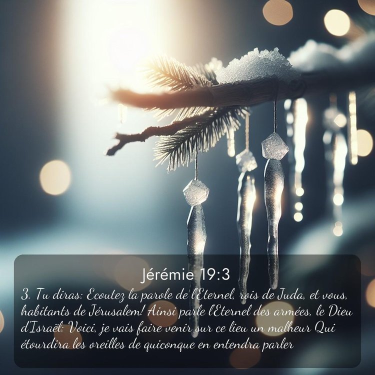 Segond Jérémie 19:3