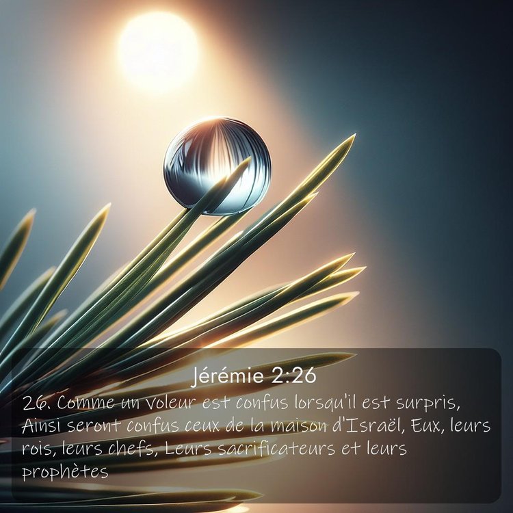 Segond Jérémie 2:26