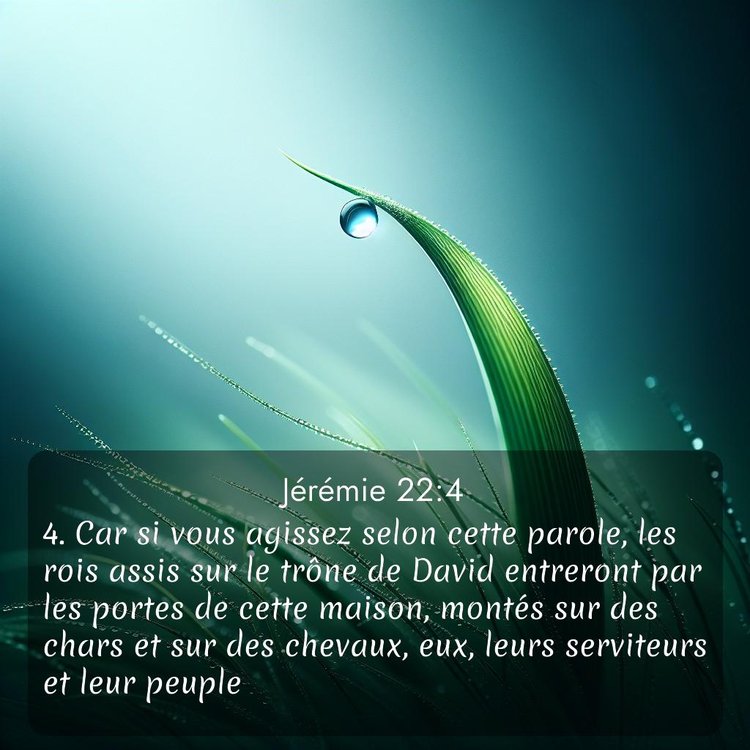 Segond Jérémie 22:4