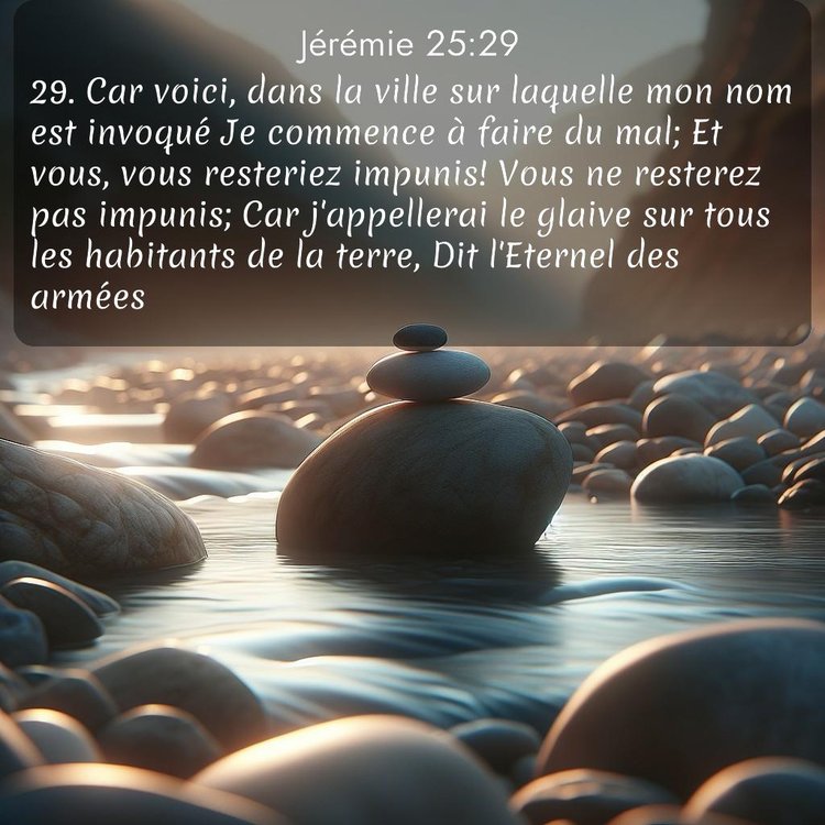 Segond Jérémie 25:29