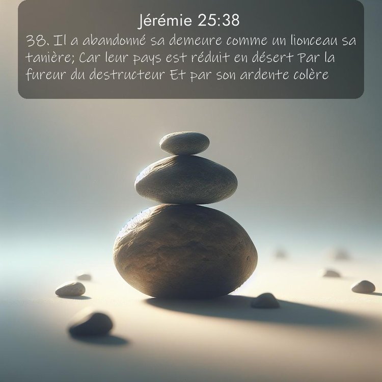 Segond Jérémie 25:38