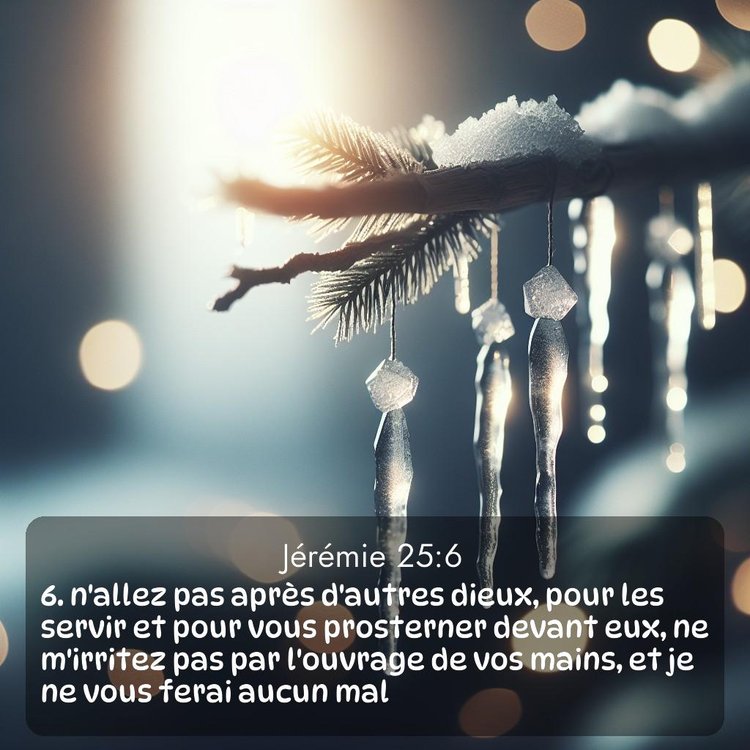 Segond Jérémie 25:6