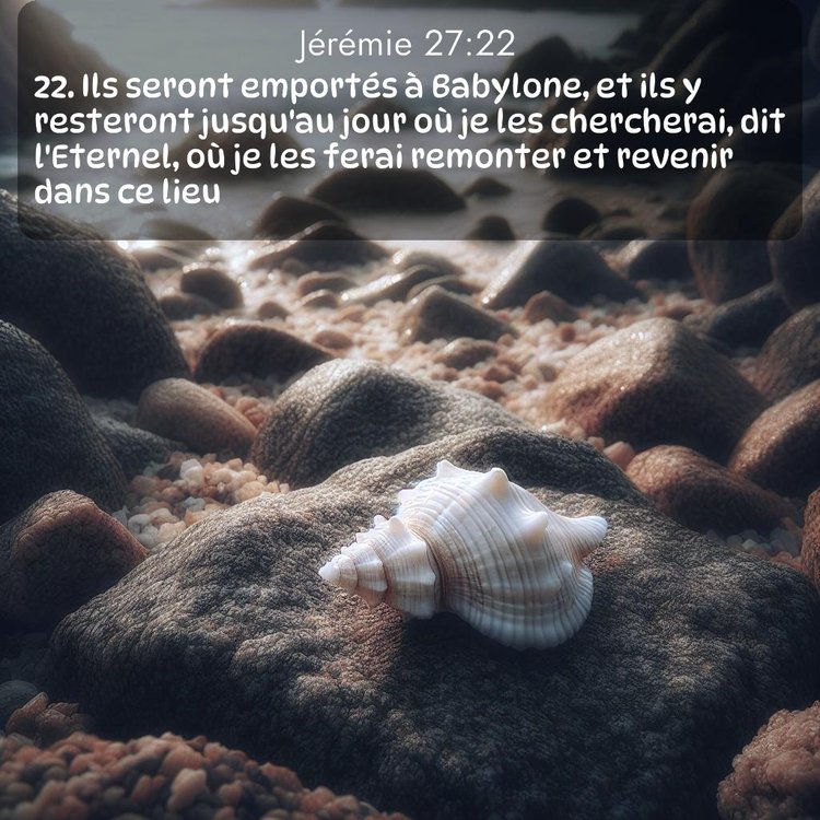 Segond Jérémie 27:22