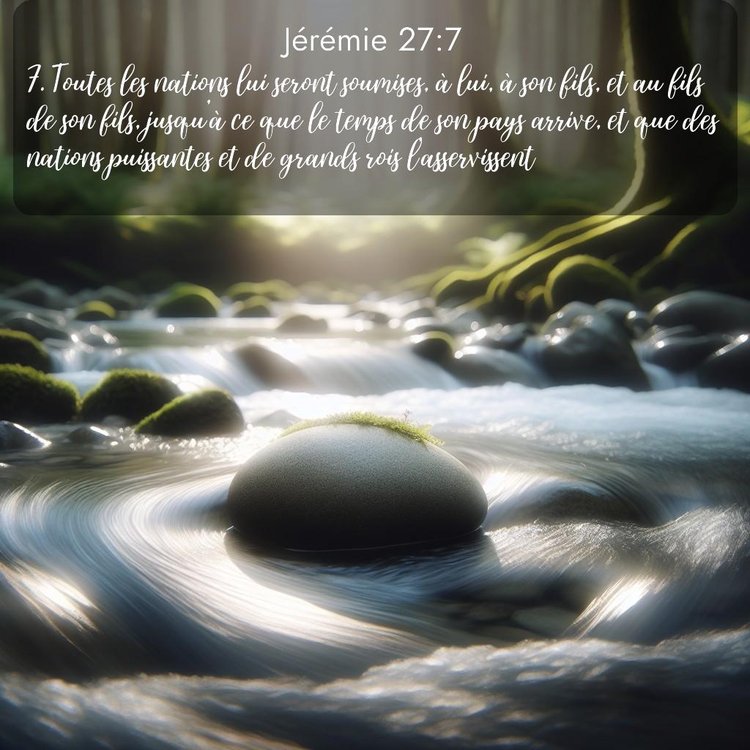 Segond Jérémie 27:7