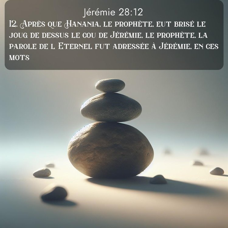 Segond Jérémie 28:12