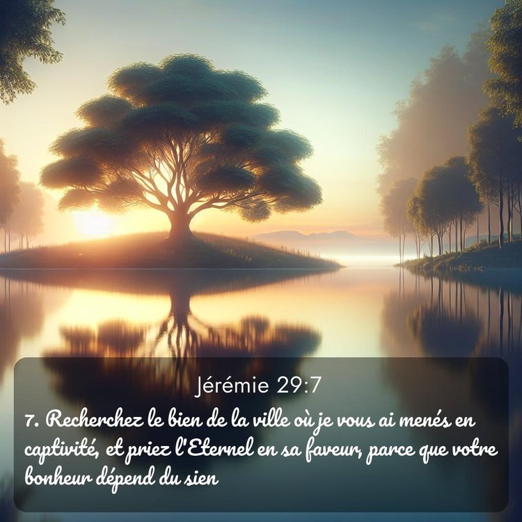 Segond Jérémie 29:7