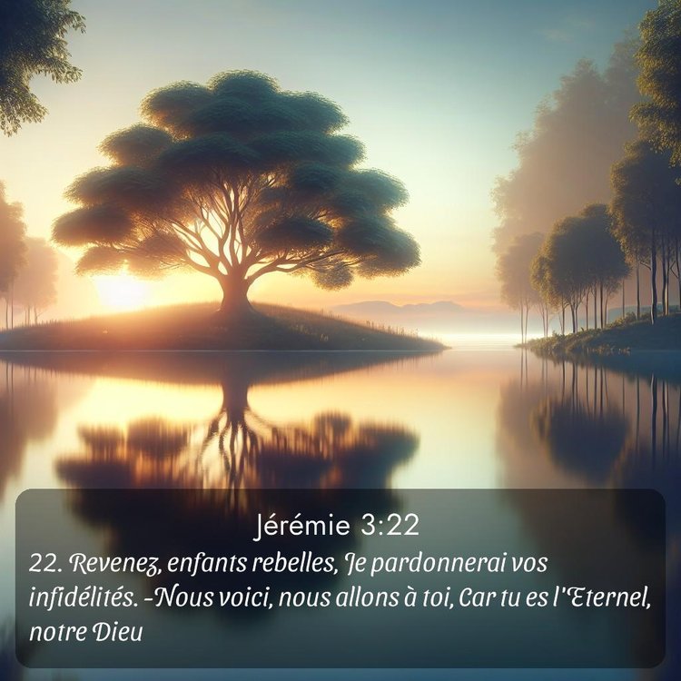 Segond Jérémie 3:22