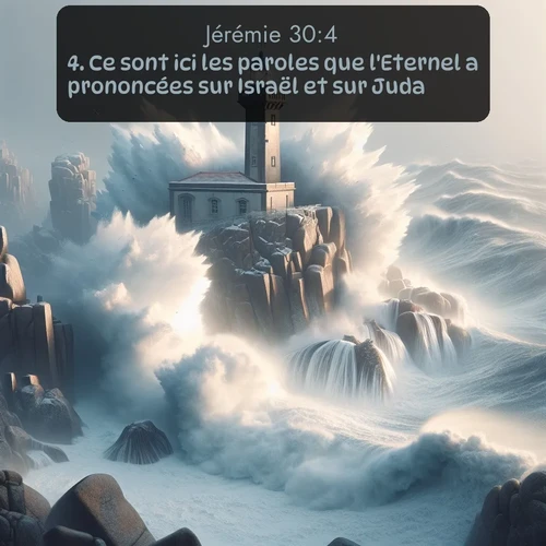 Segond Jérémie  ; image nature: image avec le verset biblique :Ce sont ici les paroles que l&#039;Eternel a prononcées sur Israël et sur Juda. ;  ; 30:4