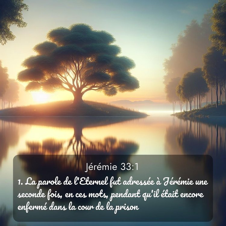 Segond Jérémie 33:1