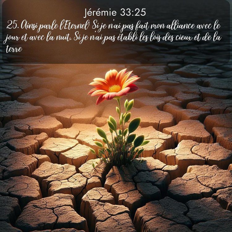 Segond Jérémie 33:25