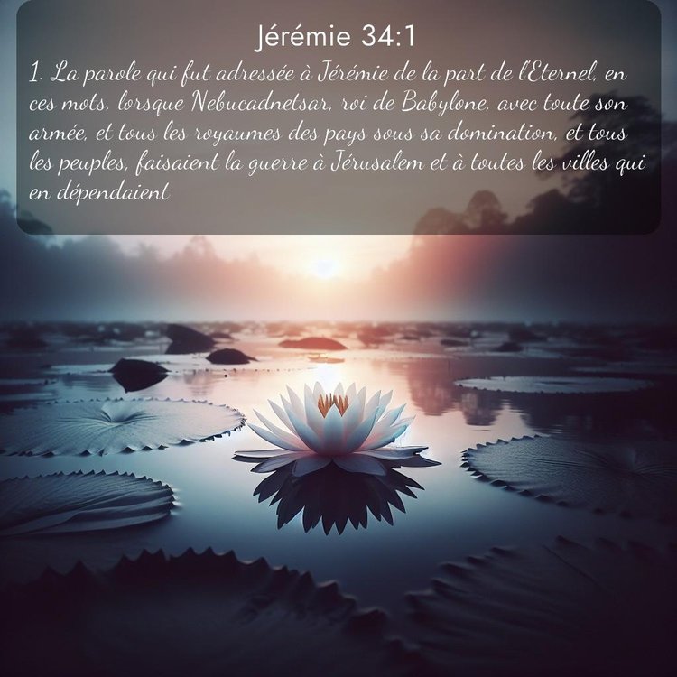 Segond Jérémie 34:1