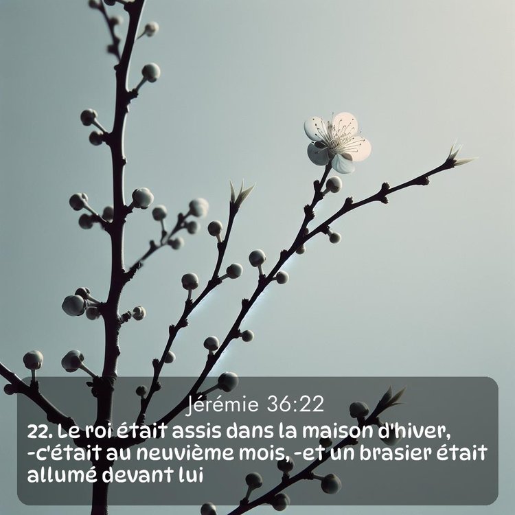 Segond Jérémie 36:22