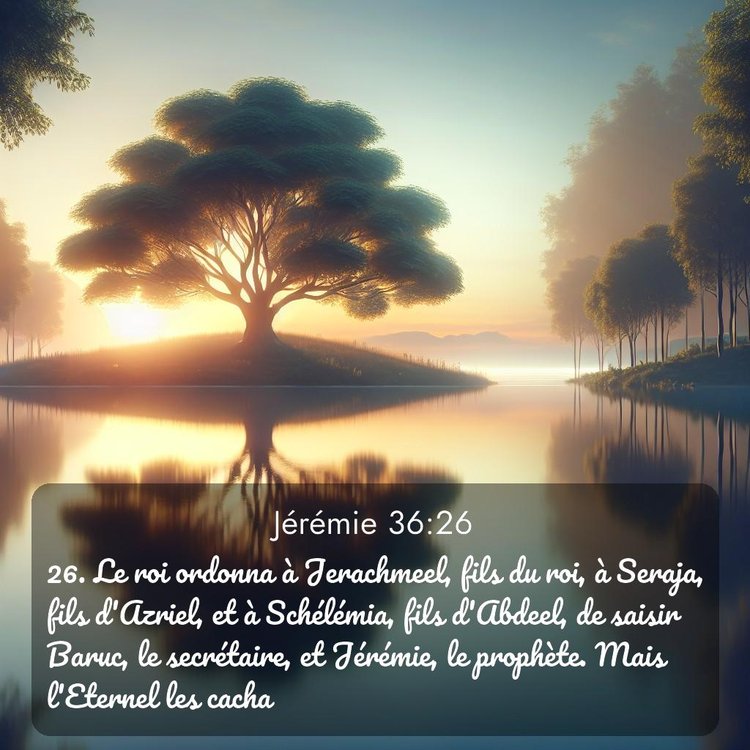 Segond Jérémie 36:26