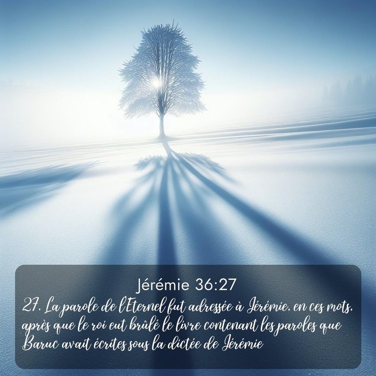 Segond Jérémie 36:27