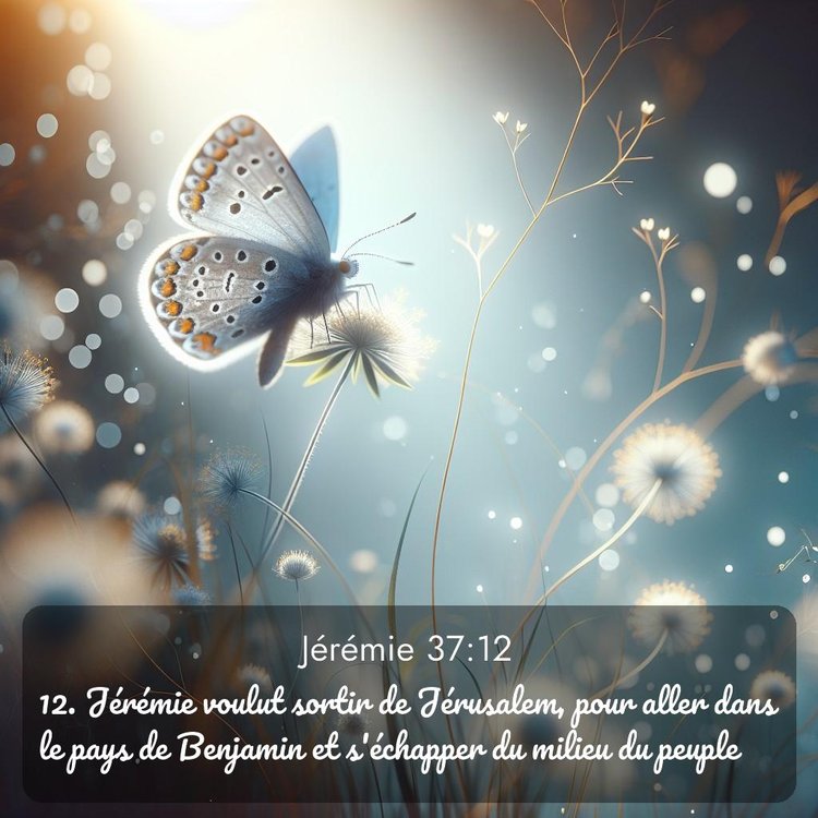 Segond Jérémie 37:12