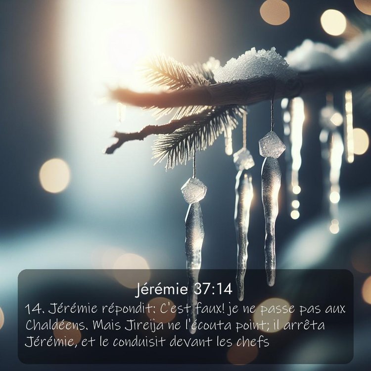 Segond Jérémie 37:14