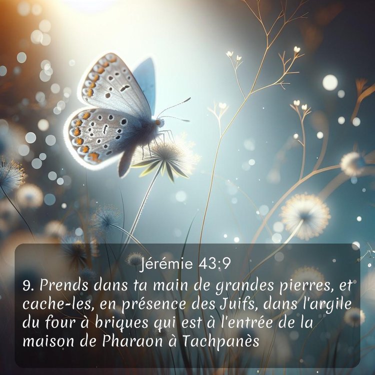 Segond Jérémie 43:9