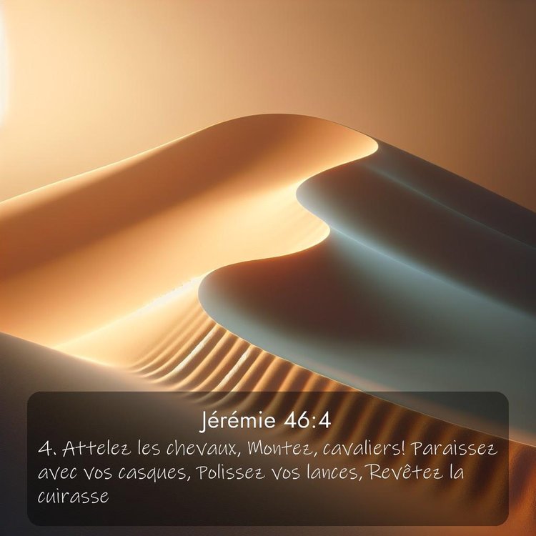 Segond Jérémie 46:4