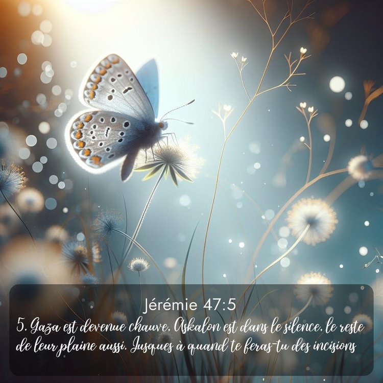 Segond Jérémie 47:5