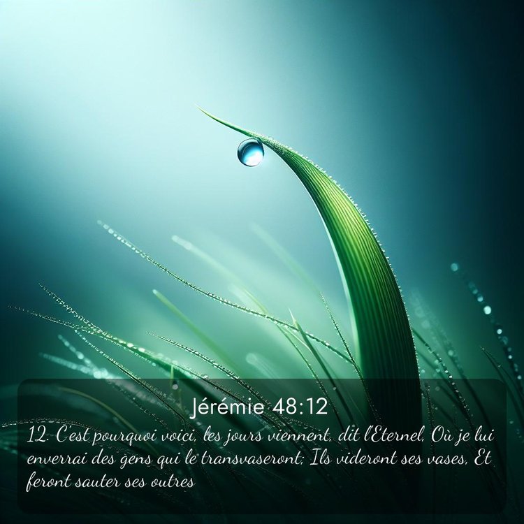 Segond Jérémie 48:12