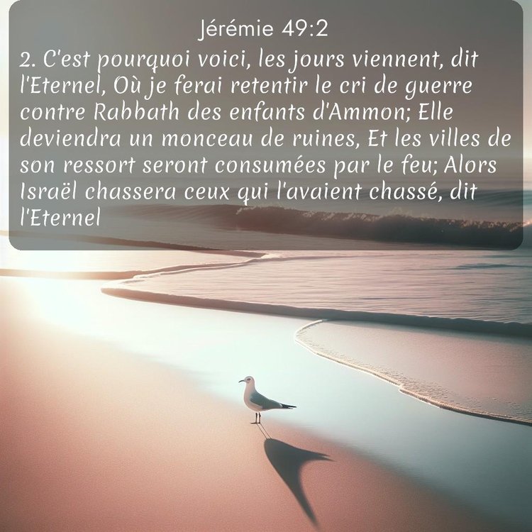 Segond Jérémie 49:2