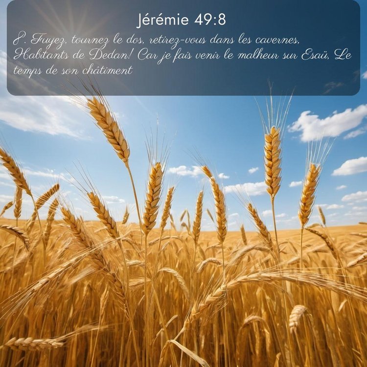 Segond Jérémie 49:8