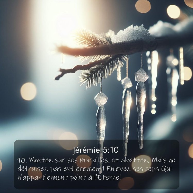 Segond Jérémie 5:10