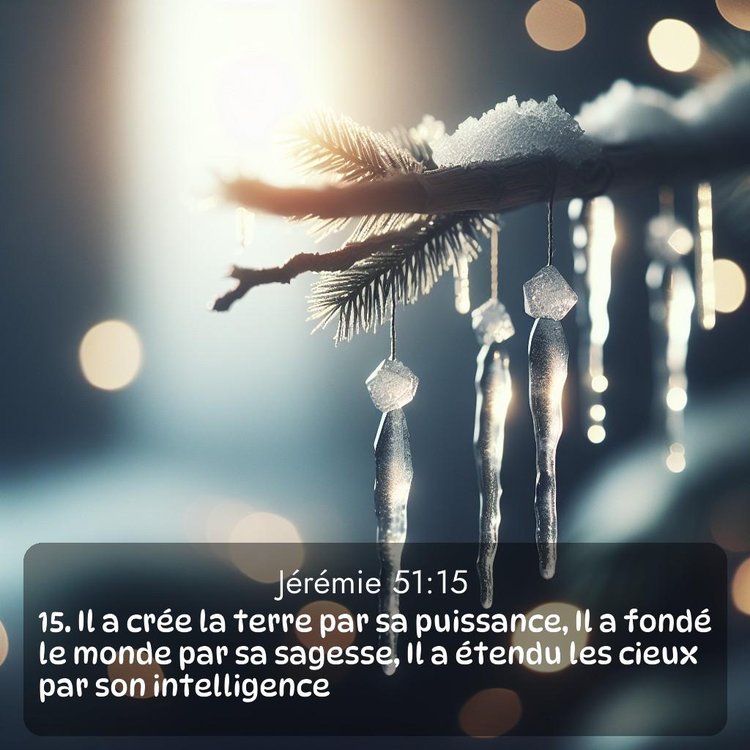 Segond Jérémie 51:15