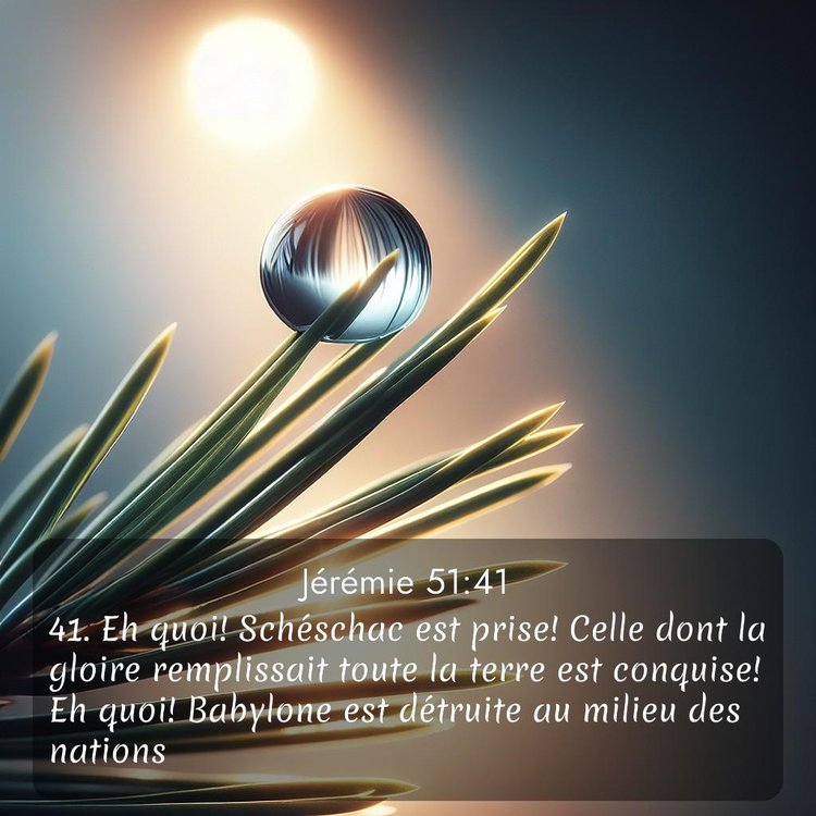 Segond Jérémie 51:41