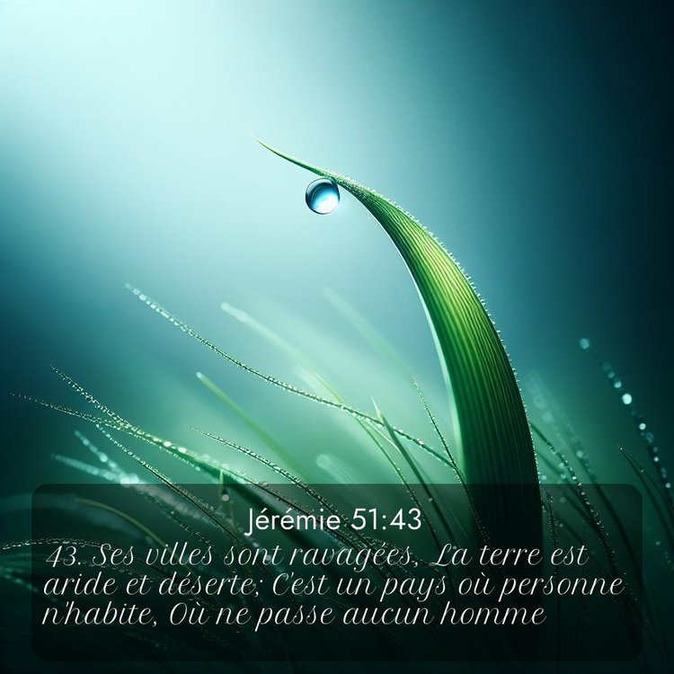 Segond Jérémie 51:43