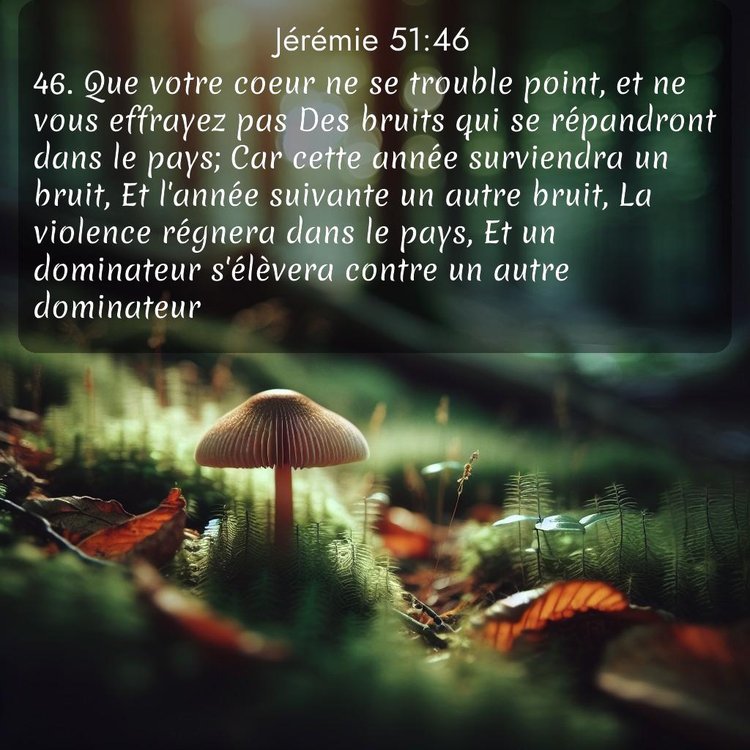 Segond Jérémie 51:46